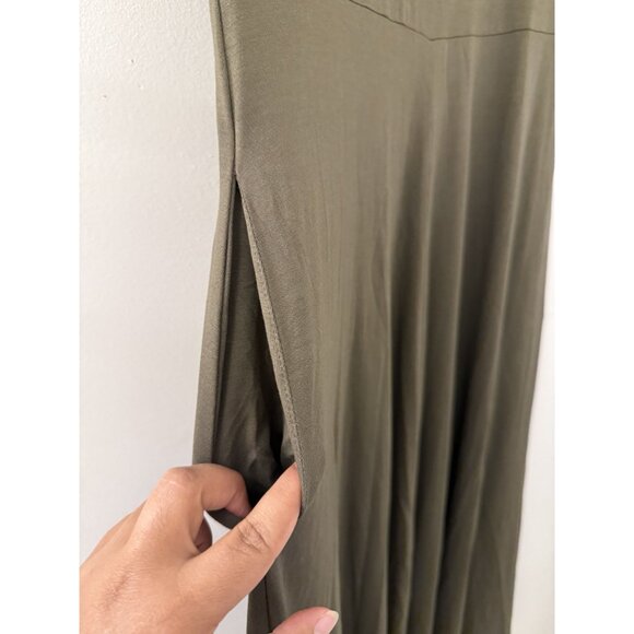 Marcella New York Women's Midi Olive Green Half Sleeve Innogen Dress Size Small - Picture 4 of 7